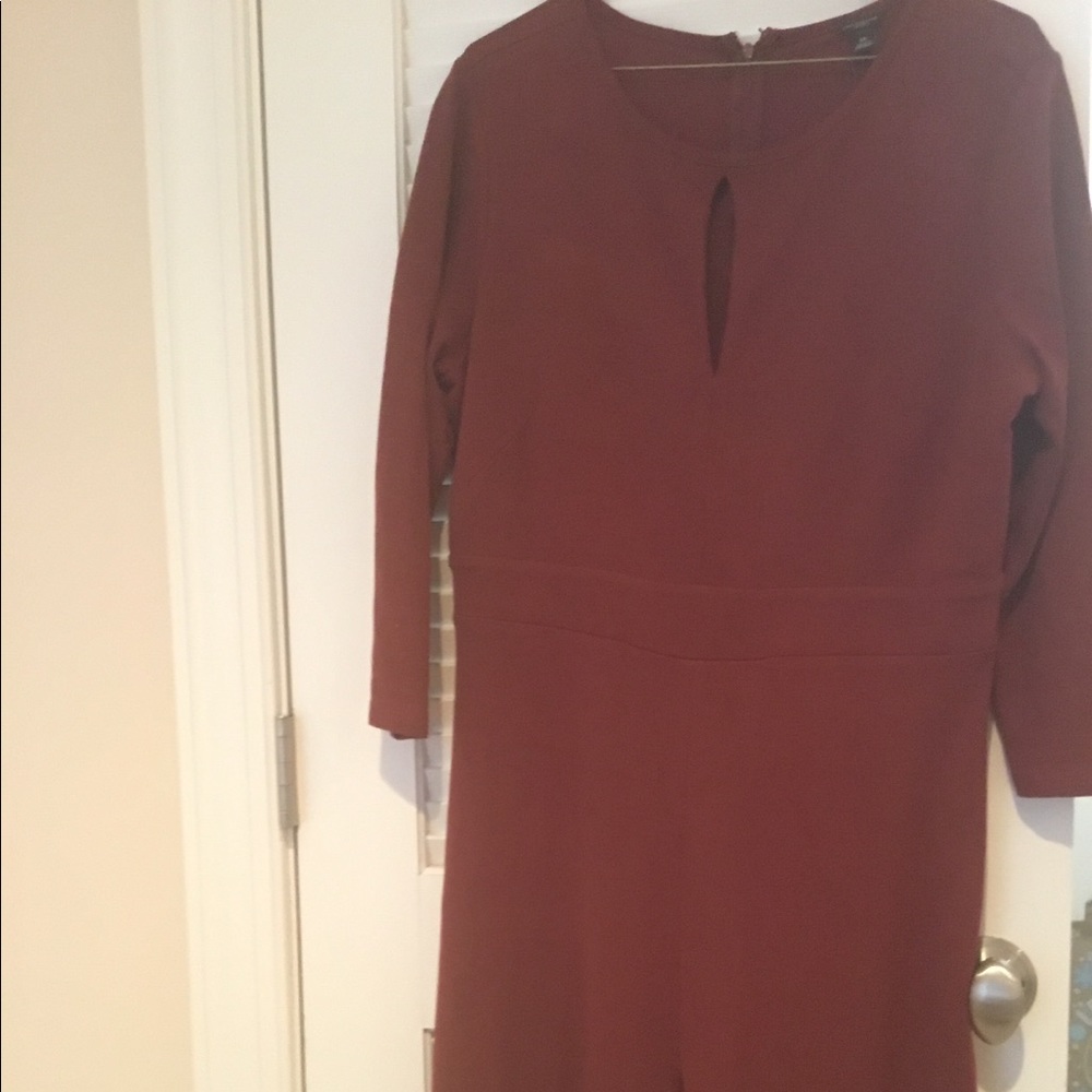 Ann Taylor burgundy dress -Size 14